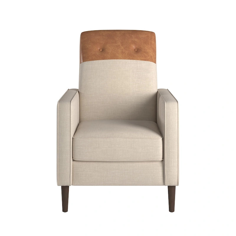 Poltrona reclinabile push-back bicolore