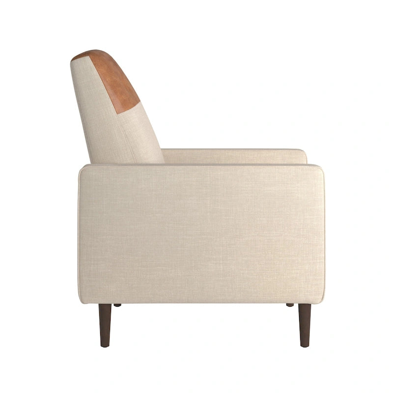 Poltrona reclinabile push-back bicolore