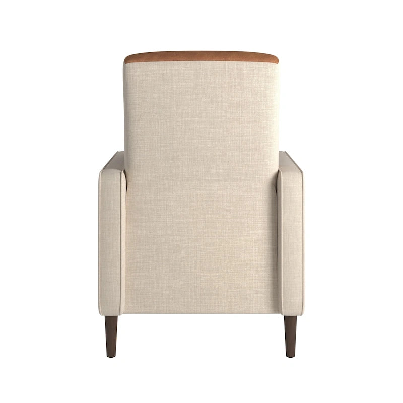 Poltrona reclinabile push-back bicolore