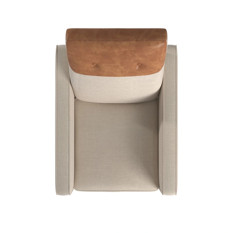 Poltrona reclinabile push-back bicolore