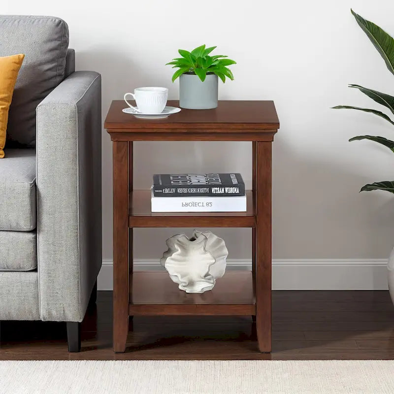  Tribeca End Table with Shelves