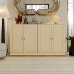 Madia 100% Legno Massello con Ante in Vetro o Legno Massello di - 64 x 35,75