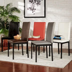 Sedia da pranzo imbottita in metallo Espresso (set da 2)