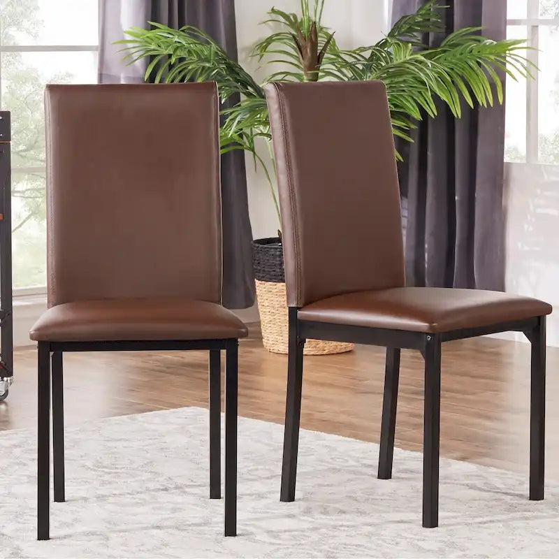 Sedia da pranzo imbottita in metallo Espresso (set da 2)
