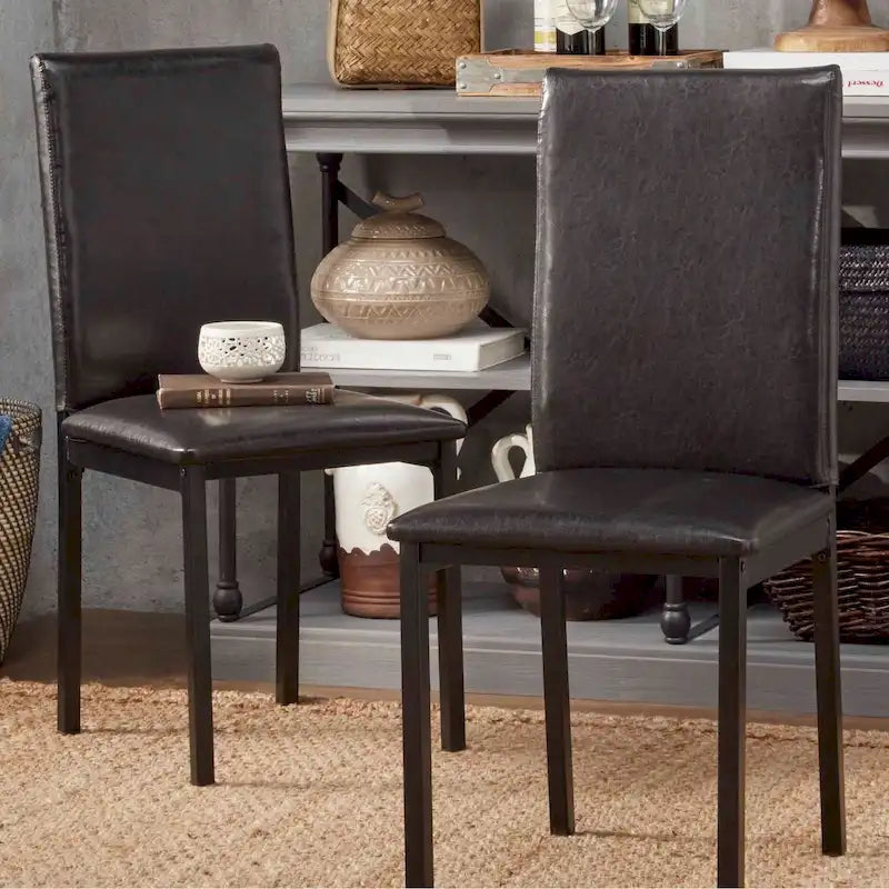Sedia da pranzo imbottita in metallo Espresso (set da 2)