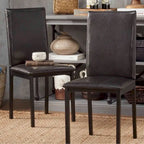 Sedia da pranzo imbottita in metallo Espresso (set da 2)