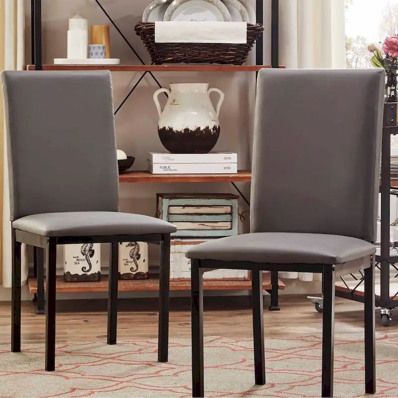 Sedia da pranzo imbottita in metallo Espresso (set da 2)