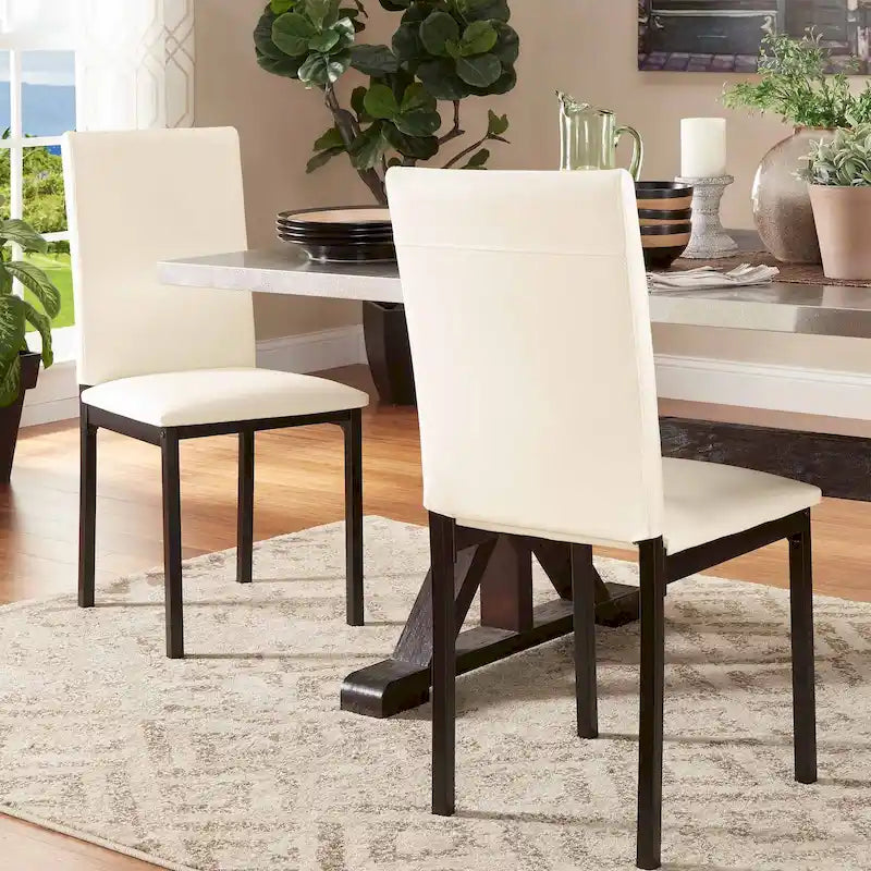 Sedia da pranzo imbottita in metallo Espresso (set da 2)