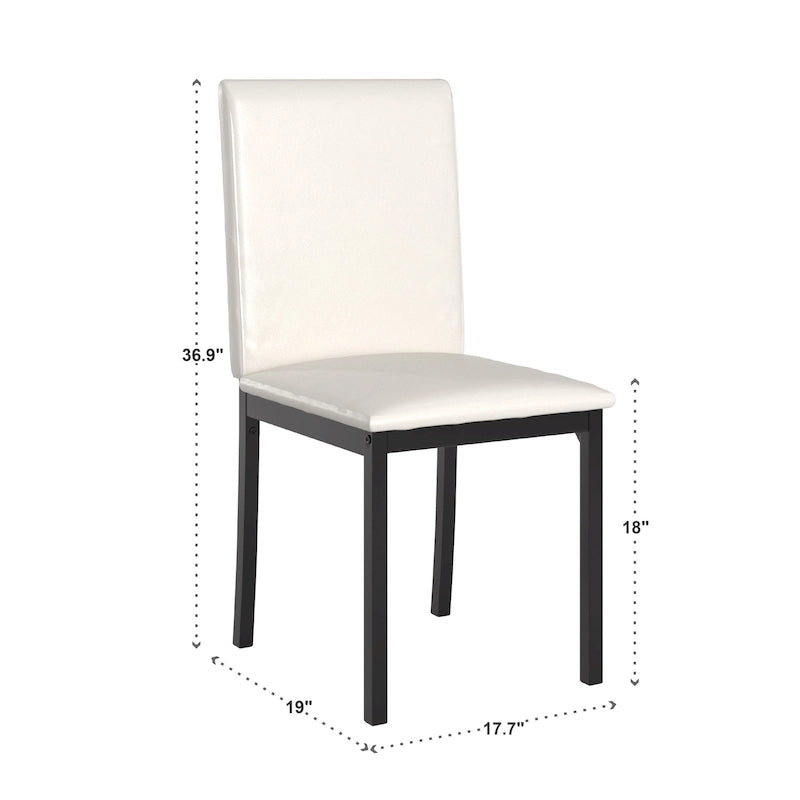 Sedia da pranzo imbottita in metallo Espresso (set da 2)