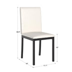 Sedia da pranzo imbottita in metallo Espresso (set da 2)