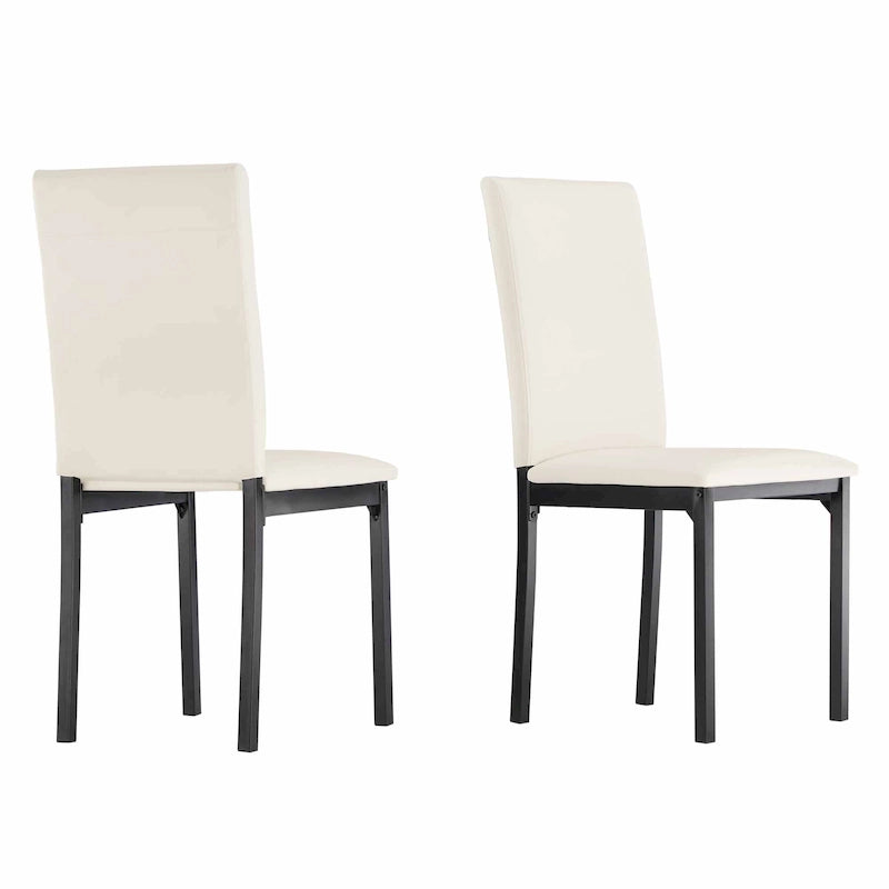 Sedia da pranzo imbottita in metallo Espresso (set da 2)