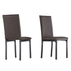 Sedia da pranzo imbottita in metallo Espresso (set da 2)
