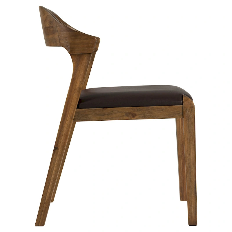 Sedia da pranzo in legno stile Mid-Century