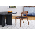 Sedia da pranzo in legno stile Mid-Century
