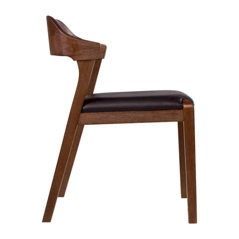 Sedia da pranzo in legno stile Mid-Century