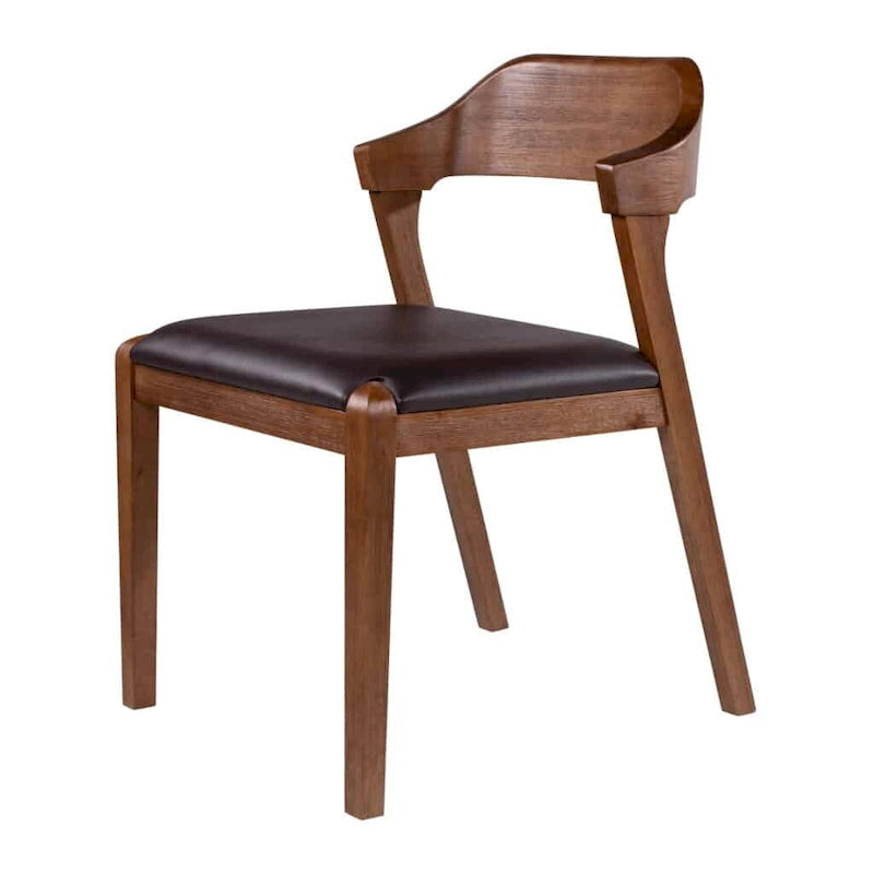 Sedia da pranzo in legno stile Mid-Century