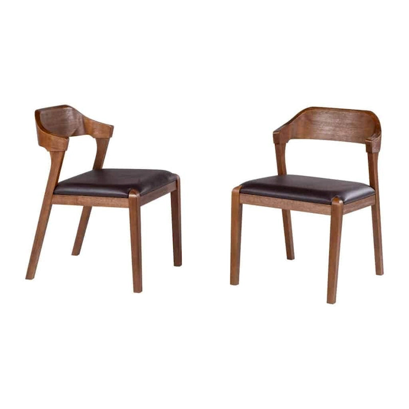 Sedia da pranzo in legno stile Mid-Century
