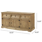 Credenza/Madia rustica in legno 65