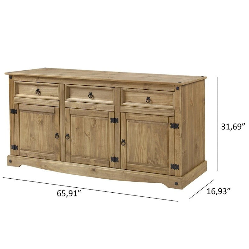 Credenza/Madia rustica in legno 65