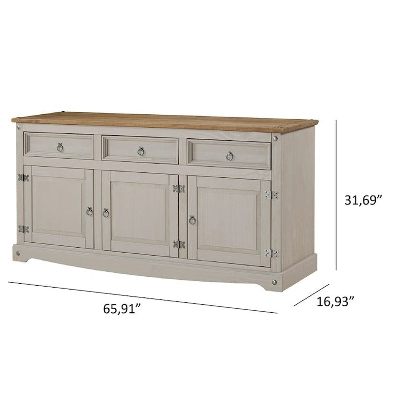 Credenza/Madia rustica in legno 65