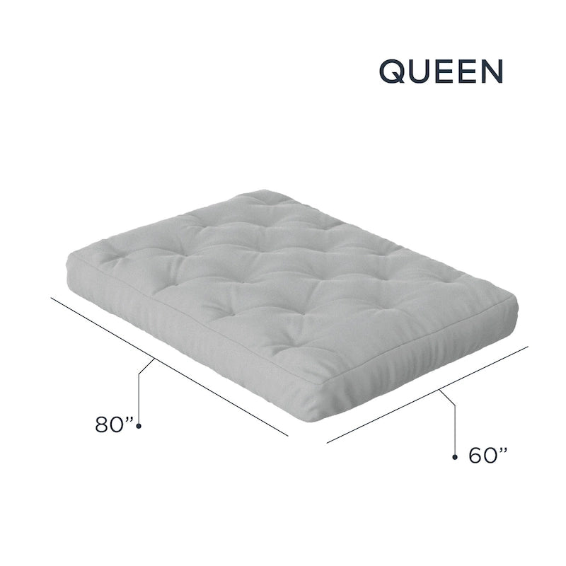 Materasso futon matrimoniale in memory foam da 8 pollici
