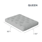 Materasso futon matrimoniale in memory foam da 8 pollici