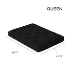 Materasso futon matrimoniale in memory foam da 8 pollici