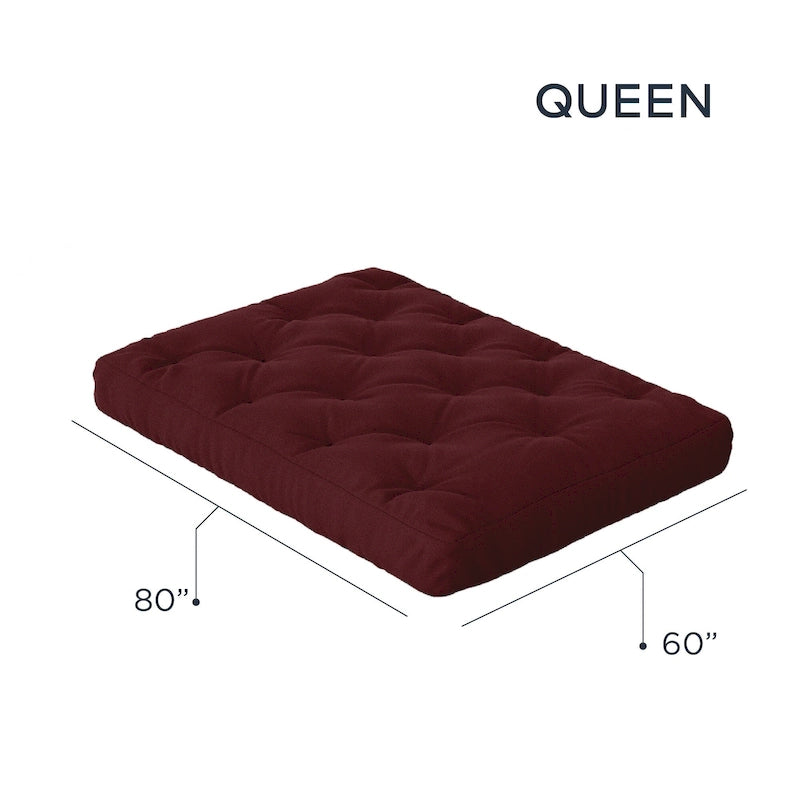 Materasso futon matrimoniale in memory foam da 8 pollici
