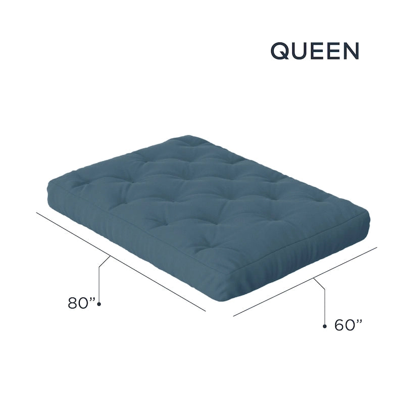 Materasso futon matrimoniale in memory foam da 8 pollici