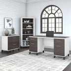 Scrivania da ufficio 60W con cassetti
