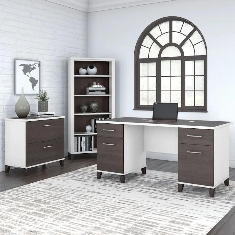 Scrivania da ufficio 60W con cassetti