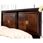 Sigh Rustic Walnut Solid Wood 3-piece Bedroom Set