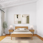 Letto matrimoniale con testiera a pannelli