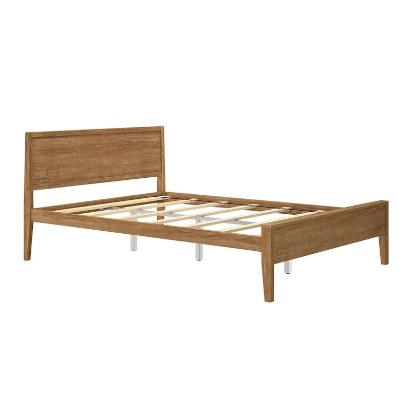 Letto matrimoniale con testiera a pannelli