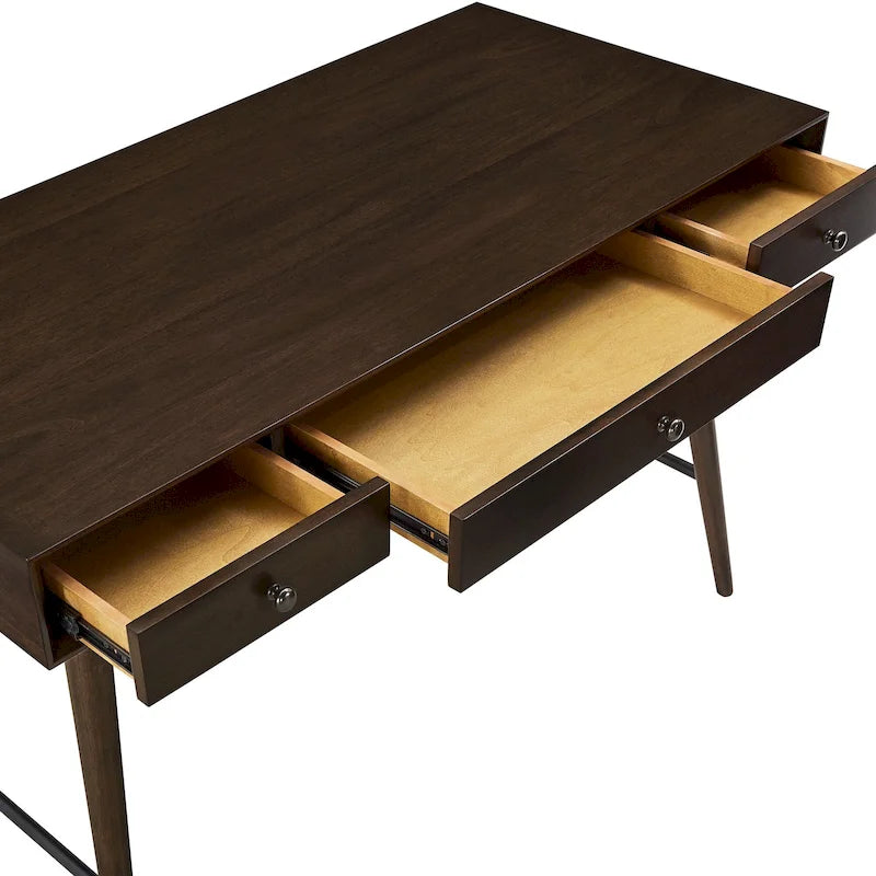 Scrivania in legno a 3 cassetti