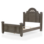 Vame Traditional Grey Wood 5-Piece Poster Bedroom Set by