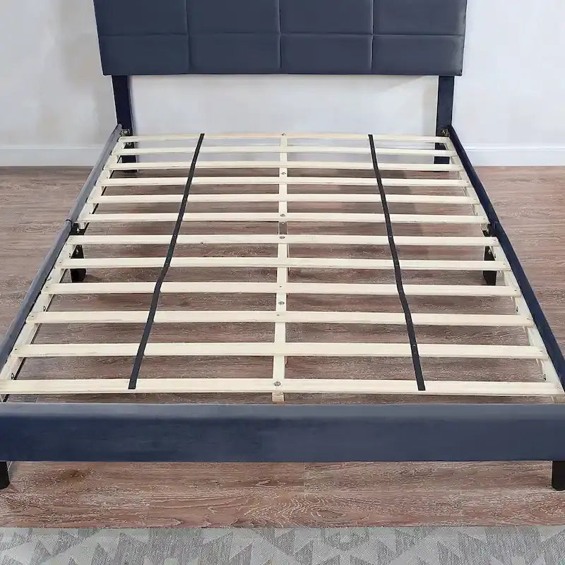 Letto contenitore Rosdale grigio imbottito con porte USB