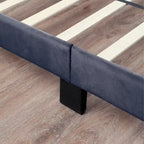 Letto contenitore Rosdale grigio imbottito con porte USB