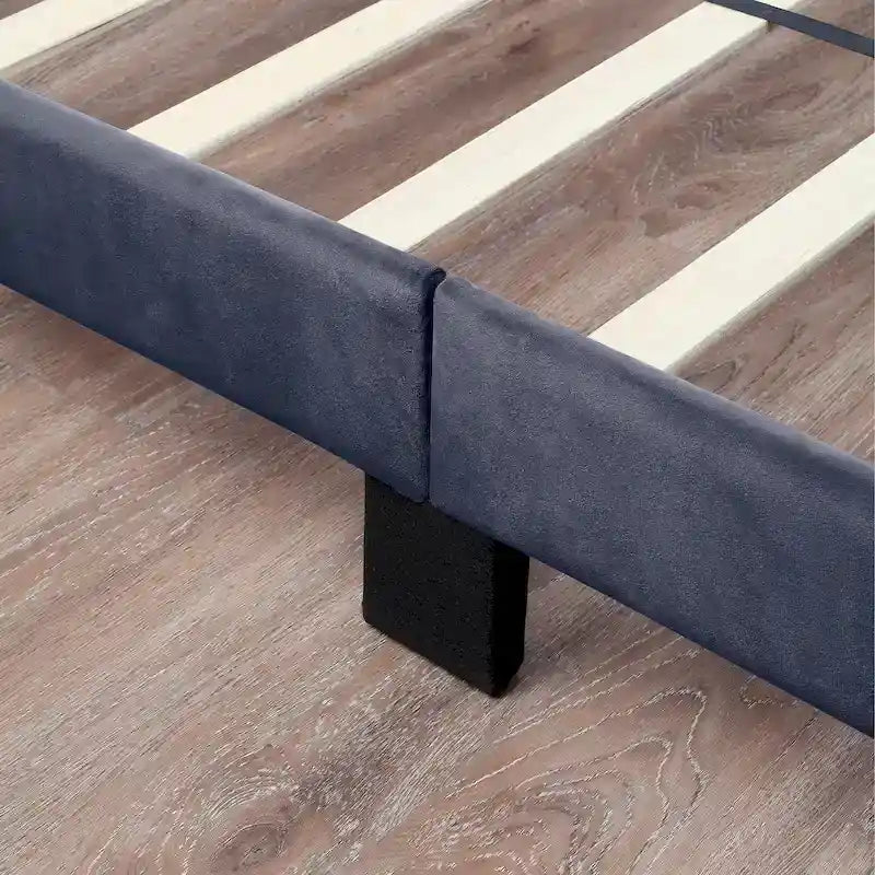 Letto contenitore Rosdale grigio imbottito con porte USB