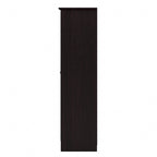 Armadio alto in rovere espresso con ante - 31.38L x 16.30W x 61.14H
