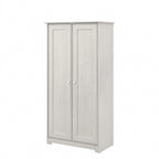 Armadio alto in rovere espresso con ante - 31.38L x 16.30W x 61.14H