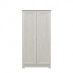 Armadio alto in rovere espresso con ante - 31.38L x 16.30W x 61.14H