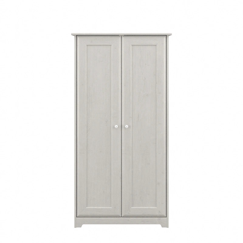 Armadio alto in rovere espresso con ante - 31.38L x 16.30W x 61.14H