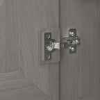 Armadio alto in rovere espresso con ante - 31.38L x 16.30W x 61.14H