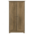 Armadio alto in rovere espresso con ante - 31.38L x 16.30W x 61.14H
