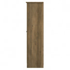 Armadio alto in rovere espresso con ante - 31.38L x 16.30W x 61.14H