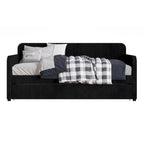 Daybed imbottito singolo con rotelle estraibili