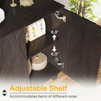 Credenza grande, mobile buffet vintage per cucina e sala da pranzo