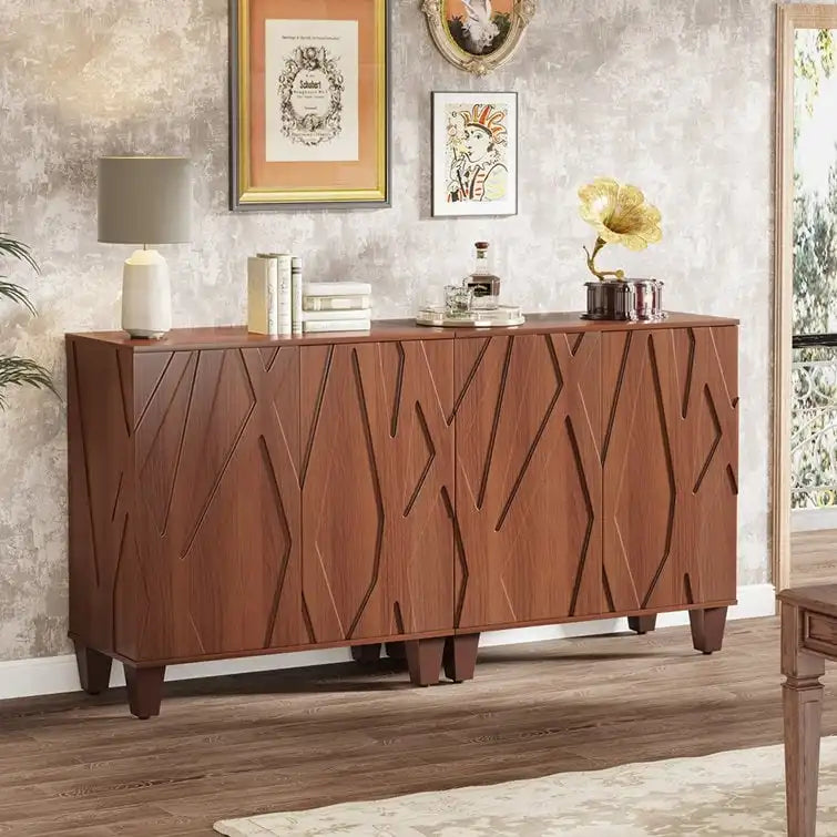 Credenza grande, mobile buffet vintage per cucina e sala da pranzo