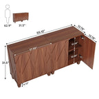 Credenza grande, mobile buffet vintage per cucina e sala da pranzo